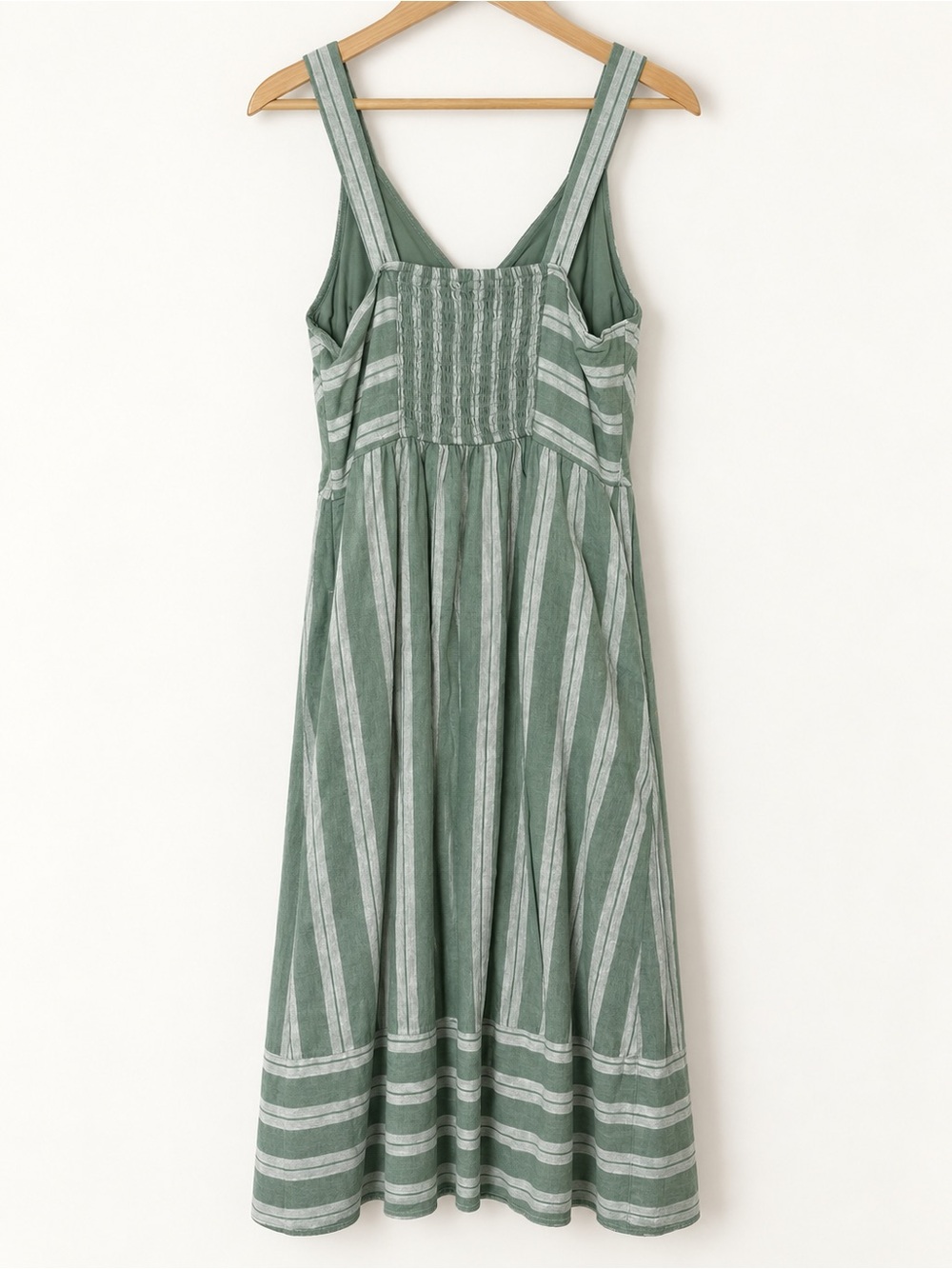 Universal Thread green and white striped midi - Picture 2 of 5